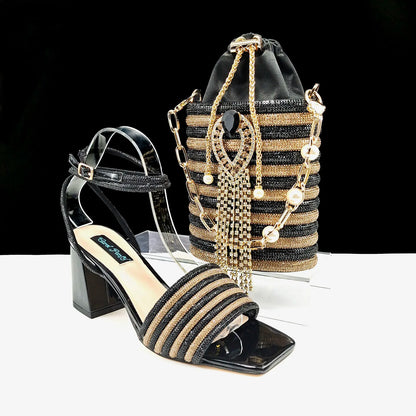 Lastest Ladies Shoes with Matching Bag Set HJJ1-23