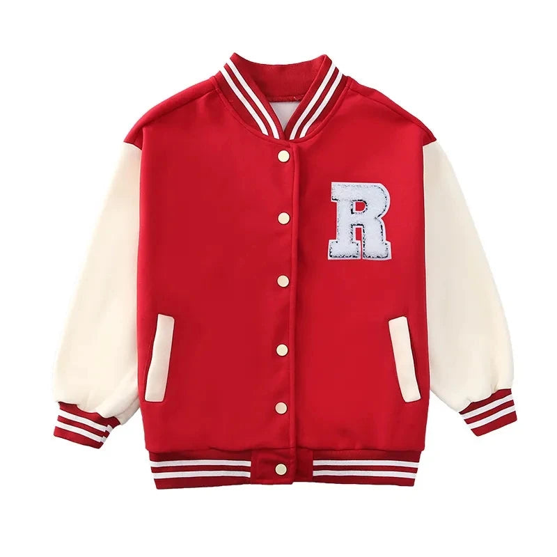 Teenage Girls Baseball Jackets For 5-14 Years Old Teens Clothes Children Sports Outerwear Coat Spring Autumn Fashion Boys Jacket