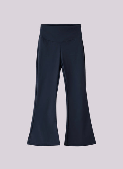 Girls Flared Pants High Waist Yoga Leggings Teenagers Stretch Elastic Waistband Kids Sportswear Trousers Autumn Spring