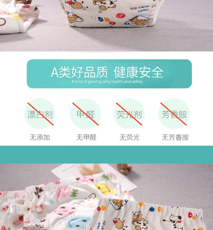 Baby Waterproof Reusable Training Pants Cute Cotton Baby Diaper Infant Shorts Nappies Panties Nappy Changing Underwear Cloth New