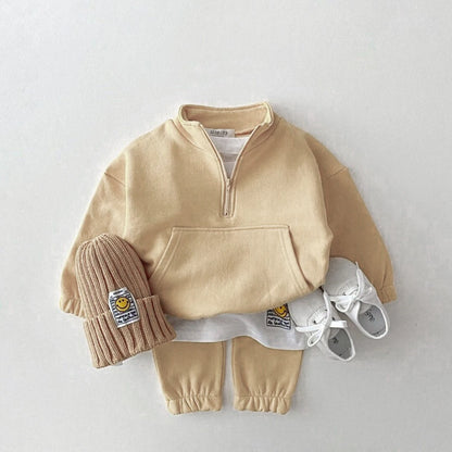 Baby Boy Girl Clothes Set Infant Kids Cotton Tops Jacket Pants Suit Toddler Boys Sweatshirt Trousers Clothing 2pcs/set Tracksuit