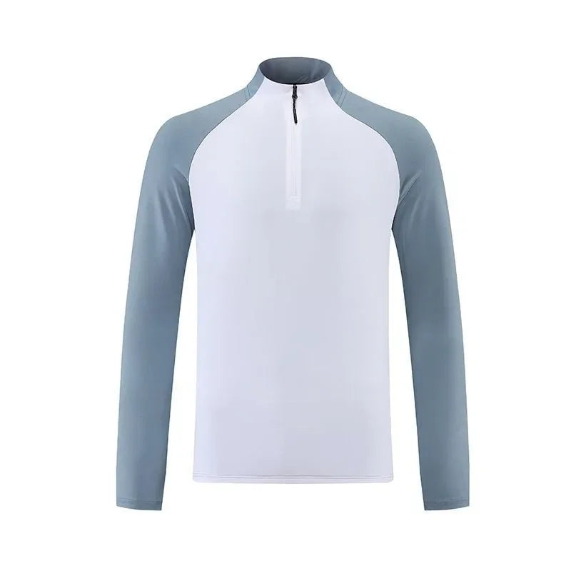 Men's Quick Dry Tracksuits T-shirt Pants Spring Autumn Stand Collar Long Sleeve Breathable Sports Fitness Training Quality Suits