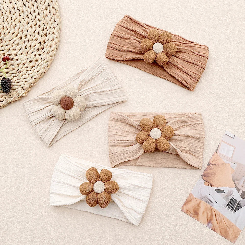 Girls Item Baby Girl Baby Headbands Hair Accessories Nylon Turban for Newborn Headwear Flower Kids Headbands Children Hairbands