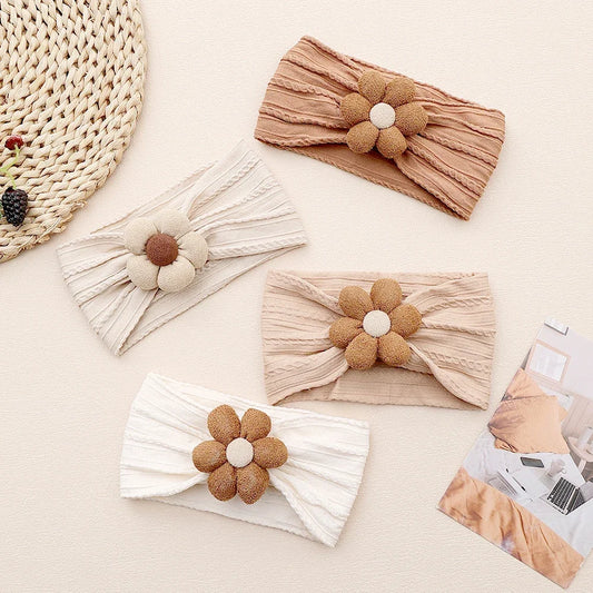 Girls Item Baby Girl Baby Headbands Hair Accessories Nylon Turban for Newborn Headwear Flower Kids Headbands Children Hairbands