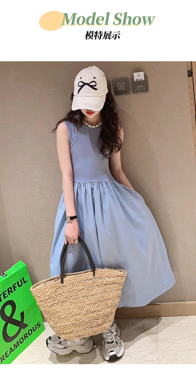 French teenage girls dress roupa vestido longo infantil menina 12 a 14anos kids clothes pink one-pieces elegant long dresses 10