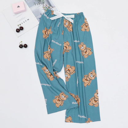 Cotton Sleep Pants - Loose Casual Printed