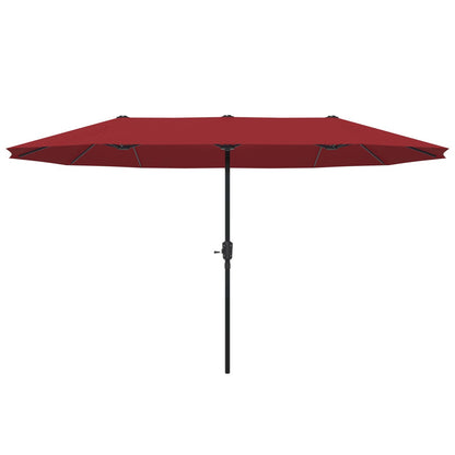 Ainfox 13ft Large Patio Umbrella, Outdoor Double-Sided Rectangle Market Heavy Duty Umbrellas without Base