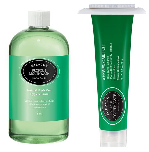 Two Pack of Natural Toothpaste Containing Propolis and Tea Tree Oil