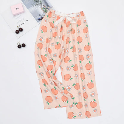 Cotton Sleep Pants - Loose Casual Printed