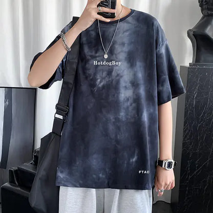Chic Tie Dye T-Shirts for Men and Couples - Oversize Casual