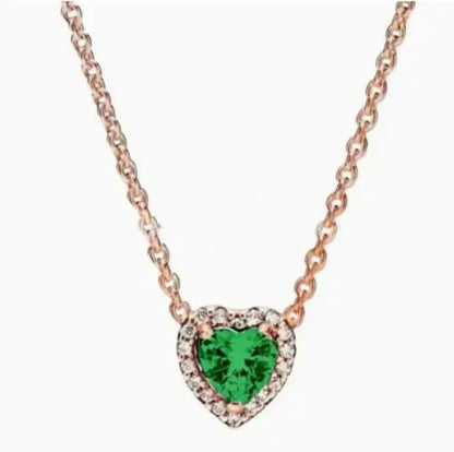 925 Silver Color Diamond Necklace
