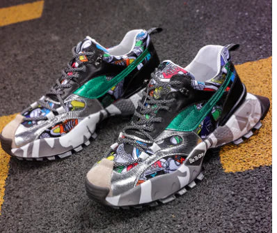 Autumn New Trendy Colorful Dad Sneakers for Men