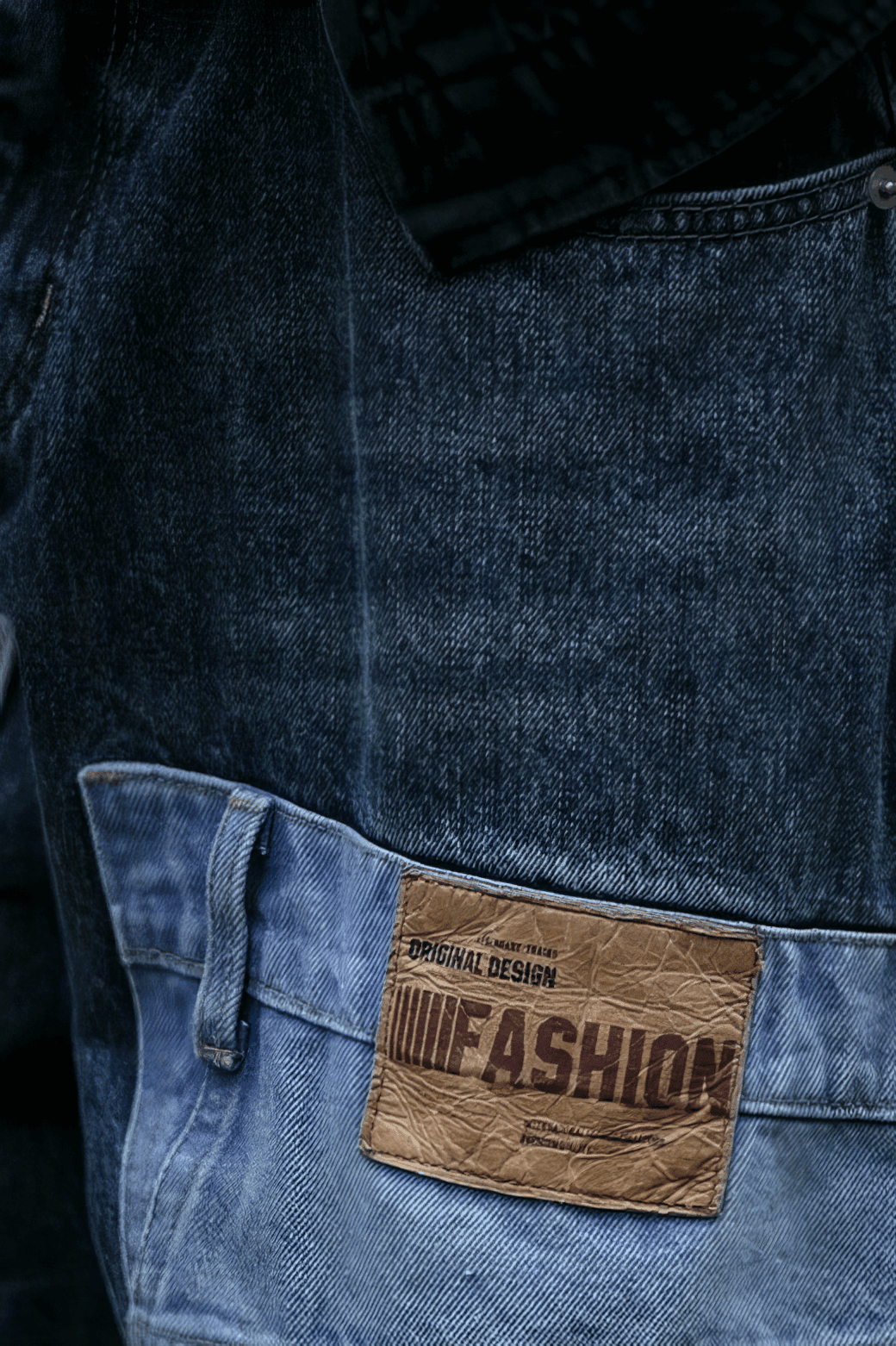 Vintage Washed 15oz Denim Cargo Pants – Loose Fit