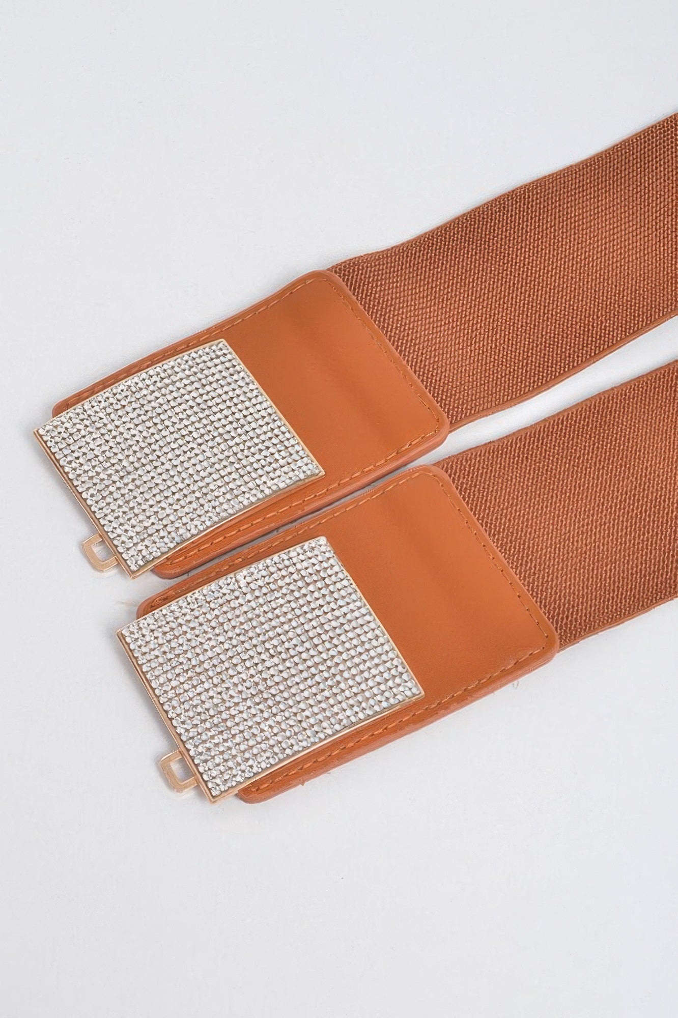 Rhinestone Plus Size Metal Chain Buckle Belt