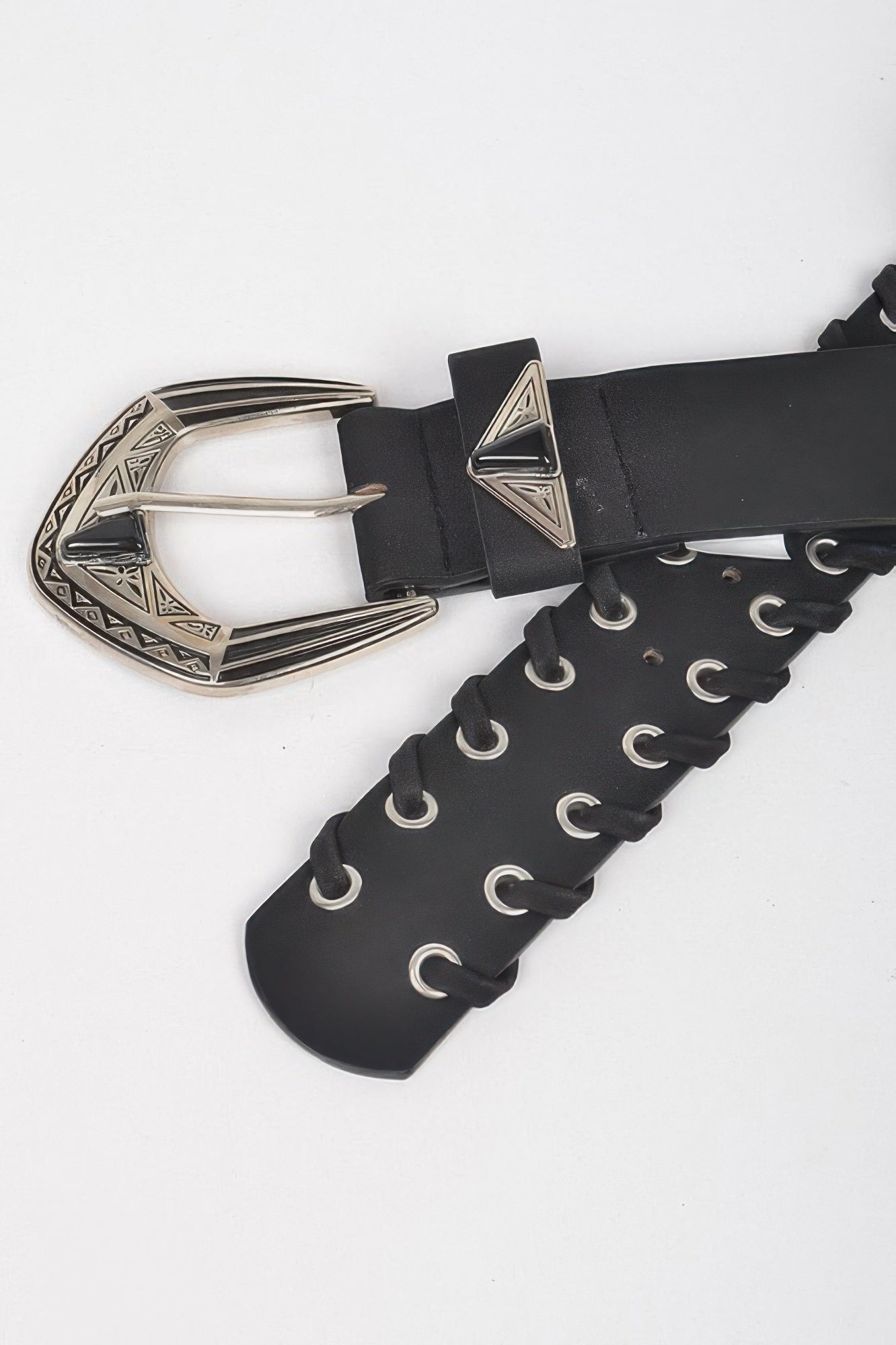 Multi Metal Eyelet Belt