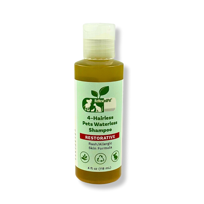 4-HAIRLESS PETS RESTORATIVE WATERLESS SHAMPOO