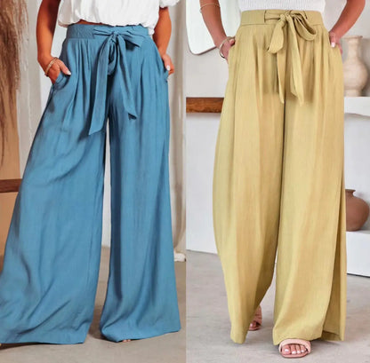Summer Women's Plus Size Wide-Leg Sleep Pants