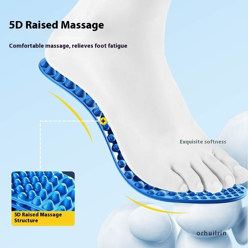 Men's And Women's Shock-absorbing Soft Elastic Shock-absorbing Deodorant And Breathable Not Tired Foot Insole