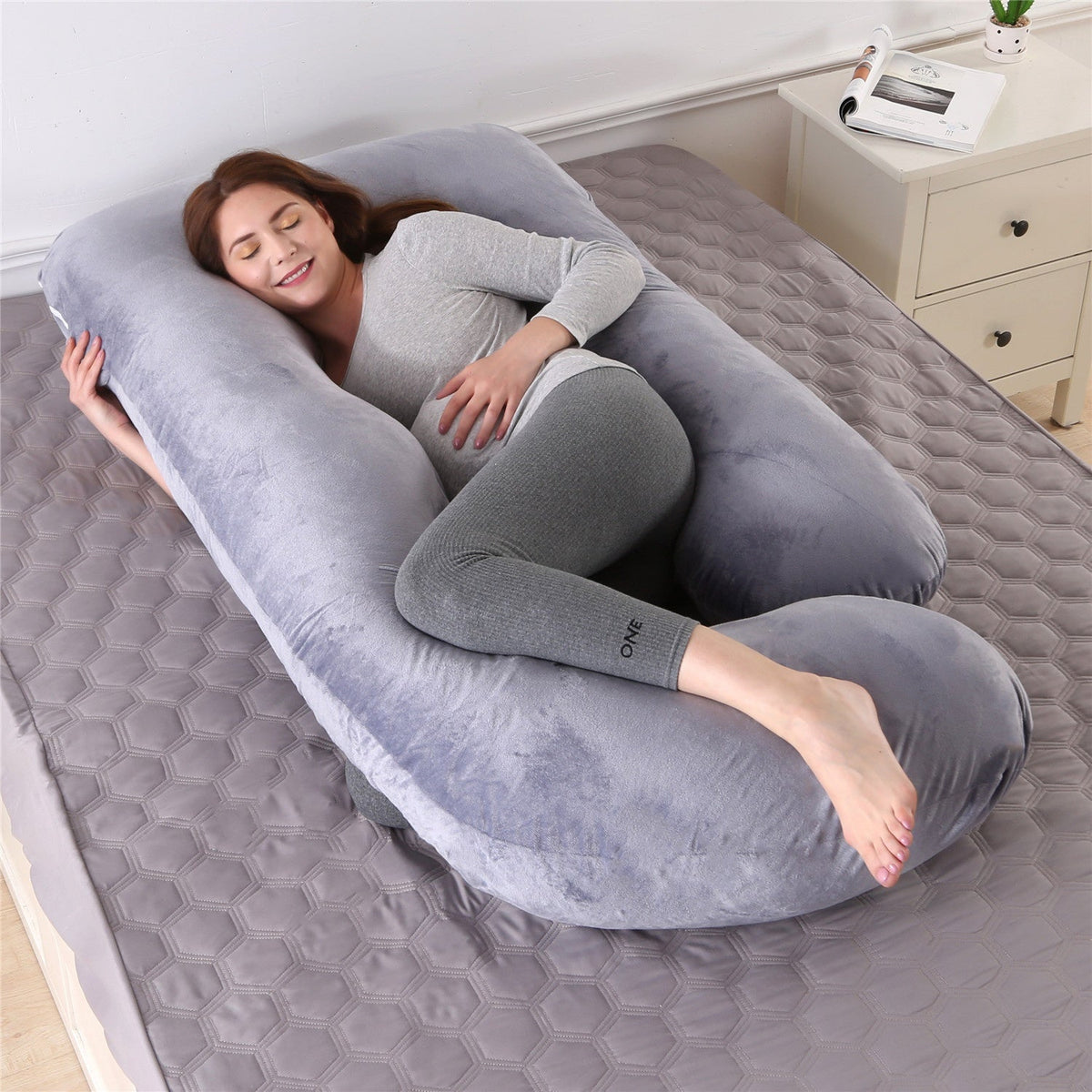Summer Sleeping Support Pillow For Pregnant Women U Shape Maternity Pillows Pregnancy Ice Silk