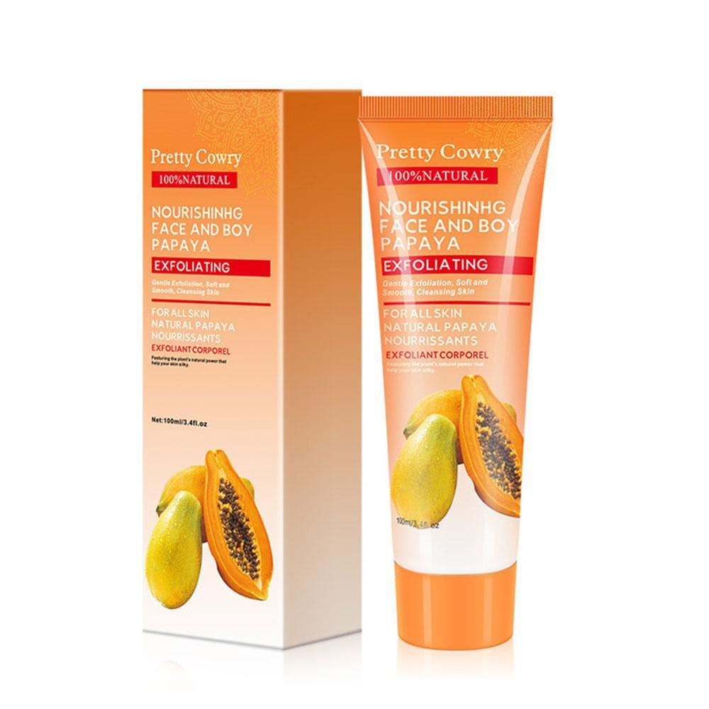Cucumber Coconut Papaya Facial Exfoliating Gel Cream Body Cleansing
