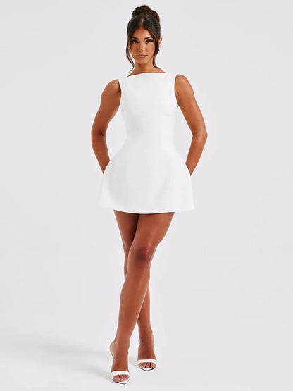 Ashan Slim-fitting Backless Dress