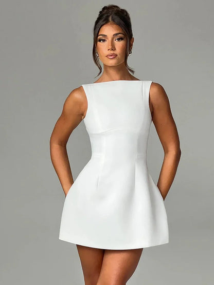 Ashan Slim-fitting Backless Dress