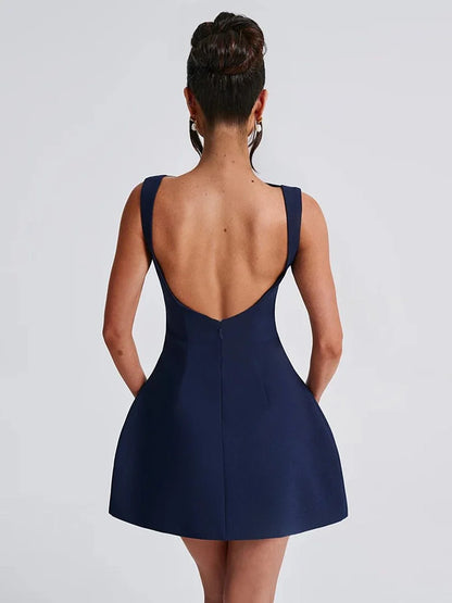 Ashan Slim-fitting Backless Dress