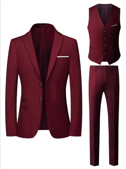 Mens Tailored Suit Grooms Wedding Dress