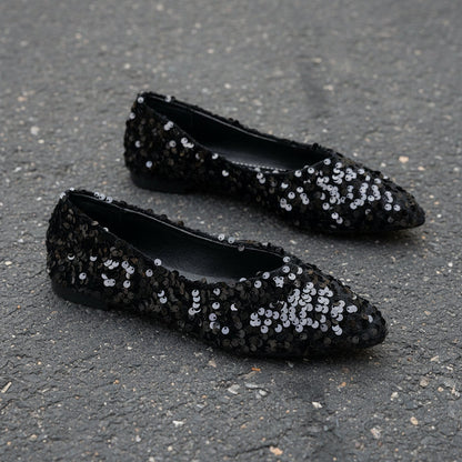 Women’s Pointed-Toe Flat Casual Shoes – Stylish Everyday Sneakers