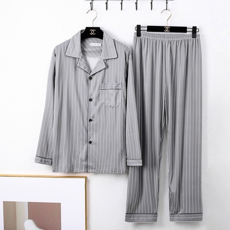 Mens Minimalist Long Sleeve Loungewear Pajamas