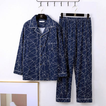 Mens Minimalist Long Sleeve Loungewear Pajamas