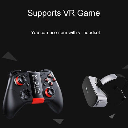 Black Solid Bluetooth Joystick Smartphone Trigger Gamepad Controller Compatible With TV PC Laptop
