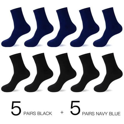 Business Simple White Cotton Socks 10 Pairs Men Breathable Socks Spring Summer Socks for Men Heavy Duty Reinforced Cotton Socks For Men