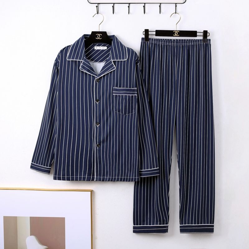 Mens Minimalist Long Sleeve Loungewear Pajamas