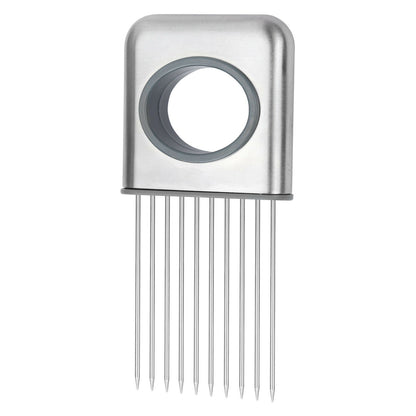 Onion Holder Slicer Vegetable Tools Tomato Cutter Stainless Steel Kitchen Gadget