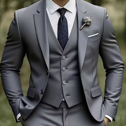 Mens Tailored Suit Grooms Wedding Dress