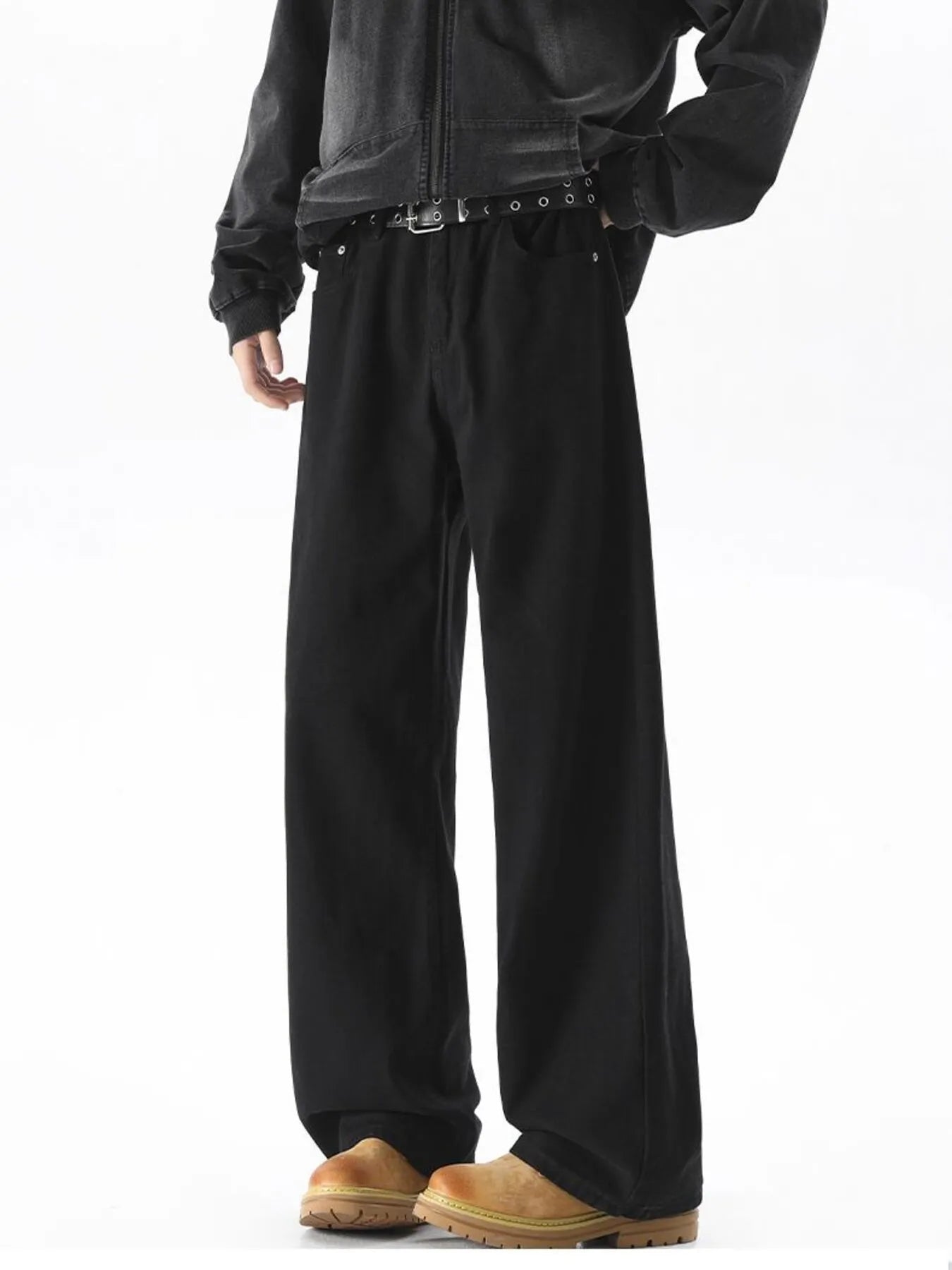 Men's Full Size Wide Leg Jeans Plus Size