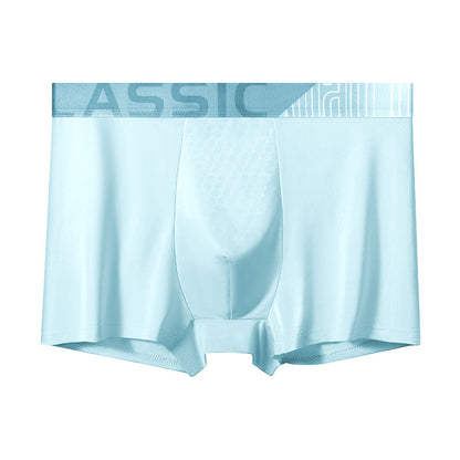 Men's Ice Silk Boxer Briefs Breathable, Moisture-Managing, Ultra-Soft Comfort Underwear For Summer