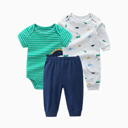3-Piece Baby Outfit Set for Spring and Autumn
