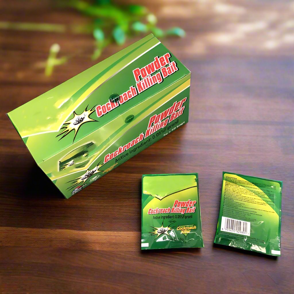 10 Sachets Cockroach Bait Powder – Fipronil Roach Killer Sachets