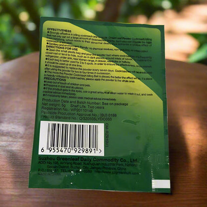 10 Sachets Cockroach Bait Powder – Fipronil Roach Killer Sachets
