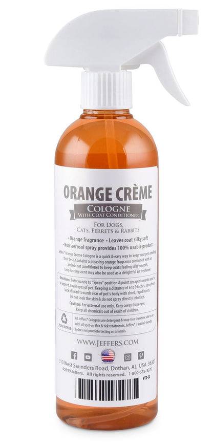 Jeffers Pet Colognes with Coat Conditioner, 16 oz Spray
