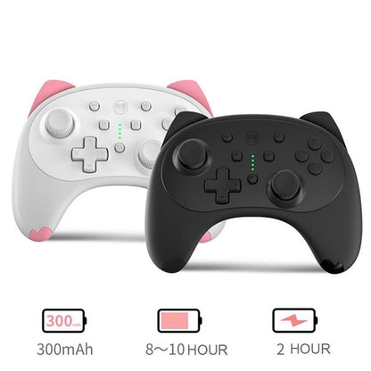 Cute Mini Cat Type Bluetooth Wireless Joystick Gamepad Controller Compatible With PC Laptop