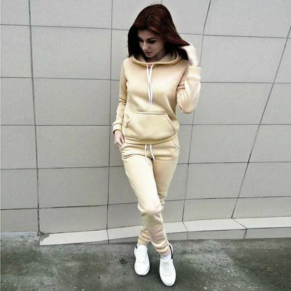 Hooded Sweatshirt Set with Matching Pants