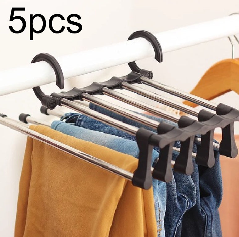 Telescopic Folding Multifunctional Pants Rack Pants Hanger Household