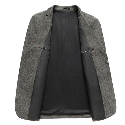 Mens Casual Suit Stretchy Wrinkle-free Trendy Suit