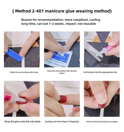 1046- Handmade press on nails fake nails removable