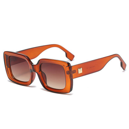 Retro Square Large Frame Sunglasses – INS Style Shades