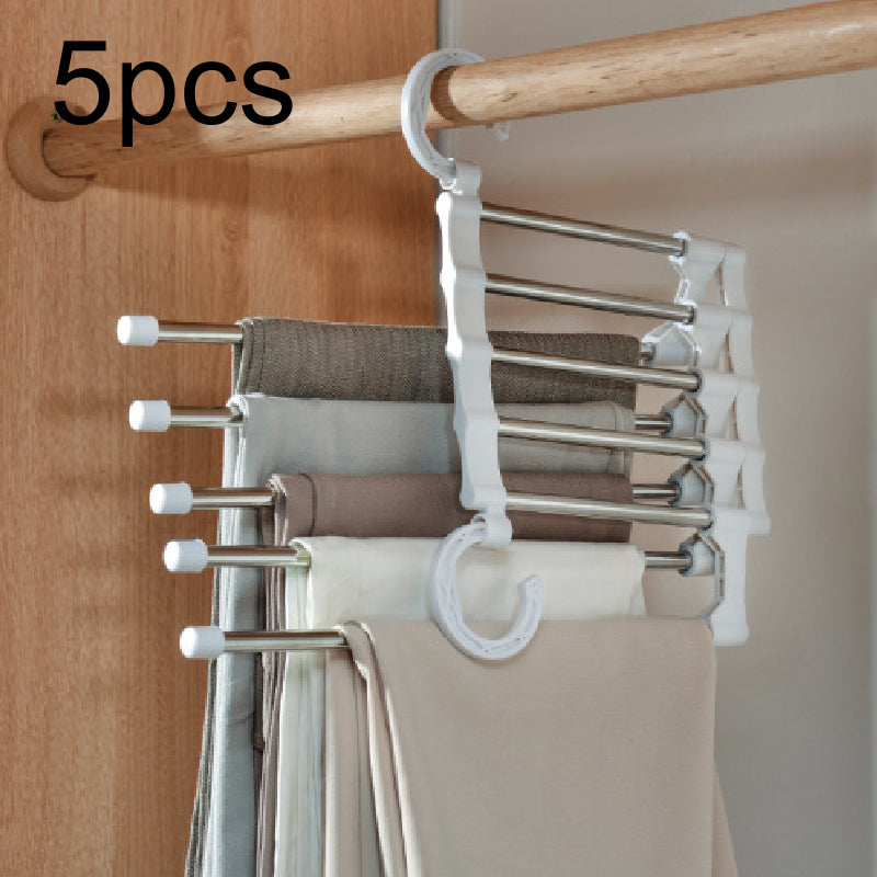 Telescopic Folding Multifunctional Pants Rack Pants Hanger Household