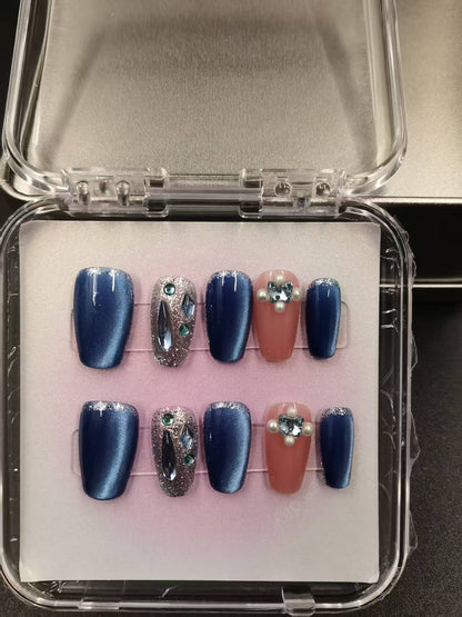 1054- Handmade press on nails fake nails removable